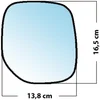 Image de Miroir De Rechange Bombé Côté Passager Citroen Berlingo  07 / Renault Partner /