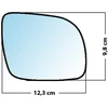 Image de Miroir De Rechange Bombé Côté Passager Vw Passat / Golf / Seat Arosa / Skoda Octavia