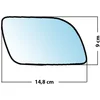 Image de Miroir De Rechange Bombé Côté Passager Vw Polo 01>05