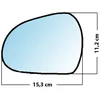 Image de Miroir De Rechange Grand Angle Côté Conducteur Peugeot 207 / 308