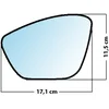 Image de Miroir De Rechange Grand Angle Côté Conducteur Peugeot 208 2012  / 308 2013  / 508