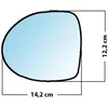 Image de Miroir De Rechange Grand Angle Côté Conducteur Renault Twingo 07>14