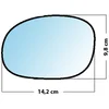 Image de Miroir De Rechange Grand Angle Côté Conducteur Citroen C2 / C3 / C3 Pluriel / Peugeot