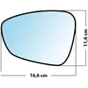 Image de Miroir De Rechange Grand Angle Côté Conducteur Citroen C3 09  / C4 10  / C5 08  / Ds3