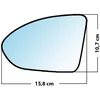 Image de Miroir De Rechange Grand Angle Côté Conducteur Vw Golf Vii 2012 
