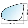 Image de Miroir De Rechange Grand Angle Côté Conducteur Toyota Yaris 2008 