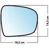Image de Miroir De Rechange Grand Angle Côté Conducteur Nissan Primastar 2001  / Opel Vivaro