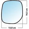 Image de Miroir De Rechange Grand Angle Côté Conducteur Citroen Berlingo  07 / Renault Partner