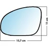 Image de Miroir De Rechange Grand Angle Côté Conducteur Vw Golf 5 / Passat / Jetta A5 / Sharan