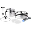 Image de Batterie de cuisine 10 pièces Arthur Martin AM0025 Gris
