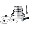Image de Batterie de cuisine induction - AM4485 - Acier inoxydable - 10 pieces - Poignée amovible - Tous feux dont induction