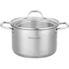 Image de AM0073 Marmite 32 cm avec couvercle   Acier Inoxydable   Tous feux dont induction