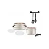 Image de Batterie de cuisine Arthur Martin Batterie 10 pièces am1716 crème