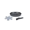 Image de Batterie de cuisine Arthur Martin Set de 2 poêles AM1439 Gris mat