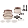 Image de Batterie de cuisine 18 pièces Arthur Martin Crème