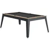 Image de Billard Steel Cadre Chêne Sablé Tapis Slate Pieds Gris