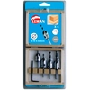 Image de Coffret de 4 forets hélicoïdaux avec fraisoirs bois PER.00203.04 LEMAN 203.500.04