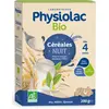 Image de Physiolac Bio Céréales Nuit Dès 4 Mois 200 g