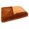 Image de Plaid Luxe orange foncé 130x170 - Amadeus - Orange - Polyester