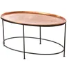 Image de Table basse ovale cuivre - Amadeus - Cuivre - Métal