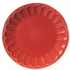 Image de Assiette à dessert pétale corail (lot de 6) - Amadeus - Rouge - Faïence