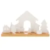 Image de Bougeoir village de Noël - Amadeus - Blanc - Porcelaine