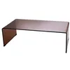 Image de Table basse verre fumé - Amadeus - Marron - Verre