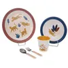 Image de Coffret déjeuner 5 pièces Liam dans la Savane - Amadeus - Décoré - Mélamine