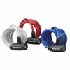 Image de Antivol velo spiral a cle masterlock diam 8mm l 1,80m livre avec 2 cles par antivol Rouge-bleu-transparent