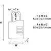 Image de Cadenas Tsa à Combinaison