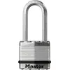 Image de MASTER LOCK Cadenas Haute Sécurité [A Clé] [Acier Laminé] [Extérieur] [Anse L] M1EURDLH - Idéal pour les remises, les garages, les clôtures et les portails