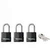Image de Master lock lot de 3 cadenas laminés avec revêtement anticorrosion 47 mm + 45 mm