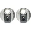 Image de Master Lock, Cadenas, Cadenas Excell disque en acier inoxydable de 70 mm de largeur avec anse protge lot de 2