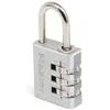 Image de Master Lock 7630EURD Cadenas à Combinaison Programmable en Aluminium, gris, 3 x 6,5 x 1,3 cm
