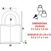Image de Cadenas En Aluminium Massif Recouvert - 20mm