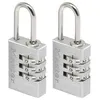 Image de MASTERLOCK Lot de 2 cadenas aluminium 20mm a combinaison programmable