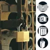 Image de Cadenas à Clés En Laiton - Largeur 40mm