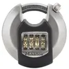 Image de MASTER LOCK Cadenas Rond [Combinaison] [Acier Inoxydable] [Extérieur] M40EURDNUM - Idéal pour les espaces de rangement, les remises, les garages, les remorques