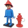 Image de Plastoy Playmobil Vintage Statue Collector Pompier 21 cm