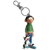 Image de Porte cles figurine Gaston Lagaffe et son chat