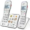 Image de Geemarc AMPLIDECT 595-2 PHOTO Schnurloses Seniorentelefon Anrufbeantworter, Foto-Tasten Beleuchtetes Display, Téléphone, Blanc