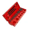 Image de 2 cages 1 cliquet + bras BSPT Droite : 3/8 -1/2 3/4 1 1.1/4 1.1/2 2 en coffret métal Virax