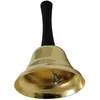 Image de Cloche du père Noël noir et doré or de 20cm (x1) REF/10012