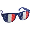 Image de 1 Paire de lunettes France tricolore bleu, blanc et rouge avec des barreaux REF/10130 ptit clown