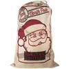 Image de Sac hotte du père Noël pour cadeaux 83cm (x1) REF/12976 Toile de jute - ptit clown