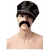 Image de Casquette De Biker Avec Chaine - Simili Cuir Noir - Noir - Unique