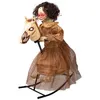 Image de automate fille cheval bascule animé son lumière 1m - ptitclown 17121