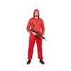 Image de Costume adulte mixte combinaison rouge Braqueur XS REF/18046 - MARQUE PTIT CLOWN