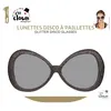 Image de Lunettes de soleil - Paillettes - Argent - Disco - Déguisement - Soirées - Années 80