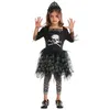 Image de déguisement pirate tête de mort fille - 10/12 ans - noir - ptitclown 22009
